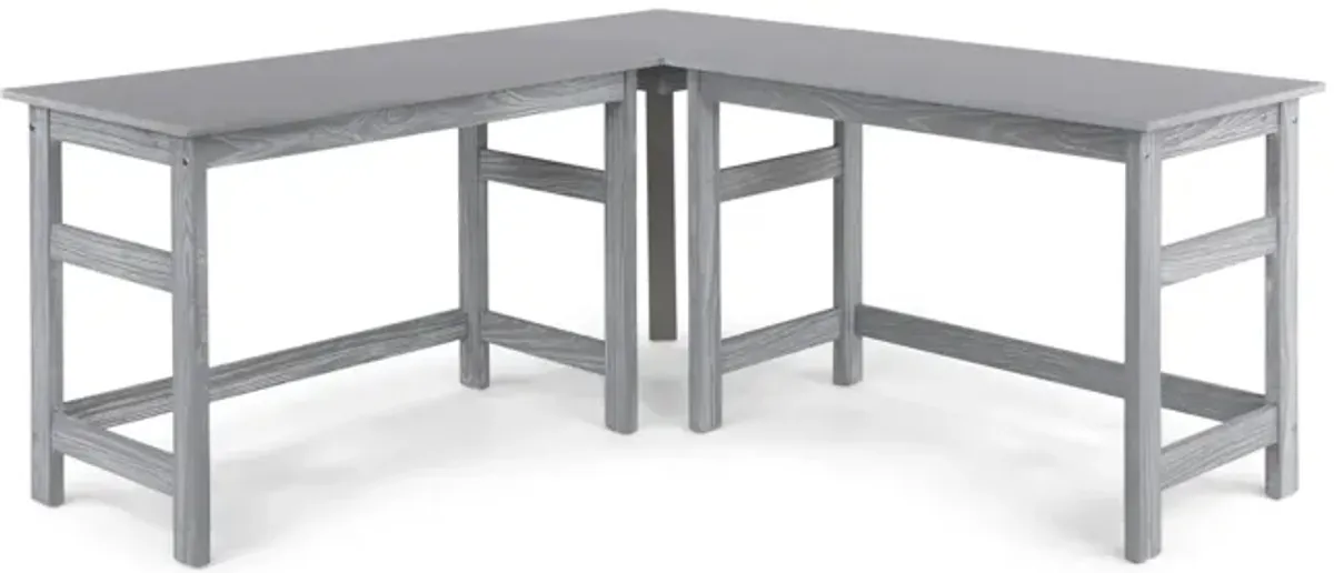 Skyler  L  Desk - Grey