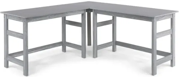 Skyler  L  Desk - Grey
