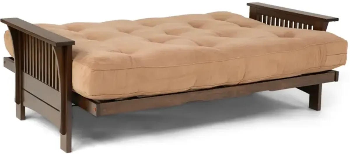 Autumn Full Futon Mocha with 10  Mocha Futon Mattress