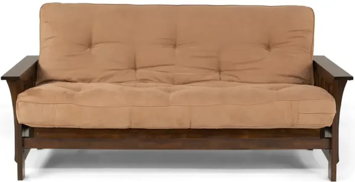 Autumn Full Futon Mocha with 10  Mocha Futon Mattress