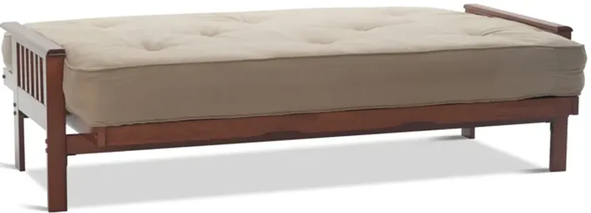 Trinity Full Futon Mocha with 10  Mocha Futon Mattress