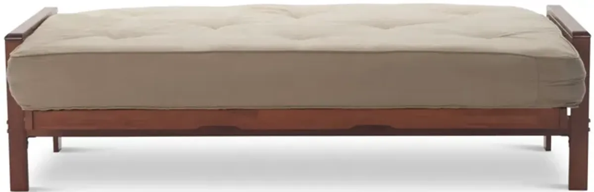 Trinity Full Futon Mocha with 10  Mocha Futon Mattress