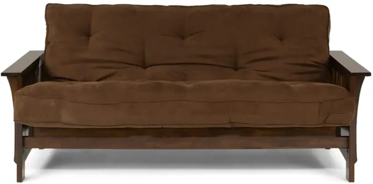 Autumn Full Futon With 10  Dark Brown Futon Mattress