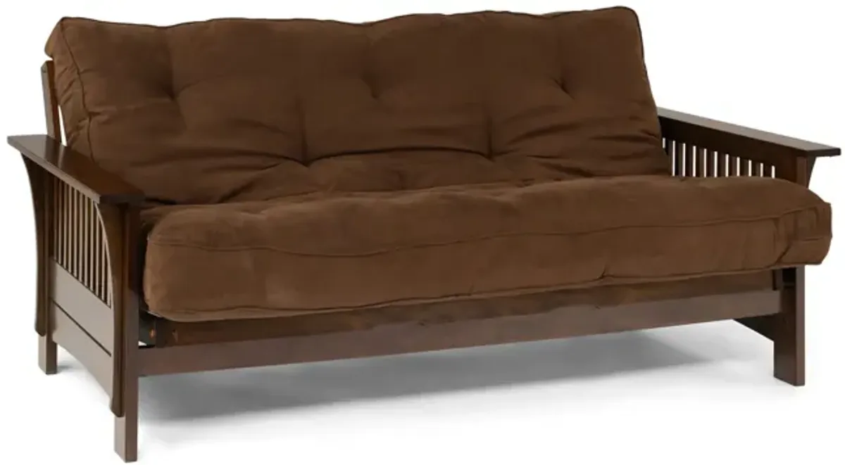 Autumn Full Futon With 10  Dark Brown Futon Mattress