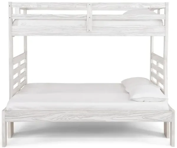 Skyler Twin Full Bunk Bed - White