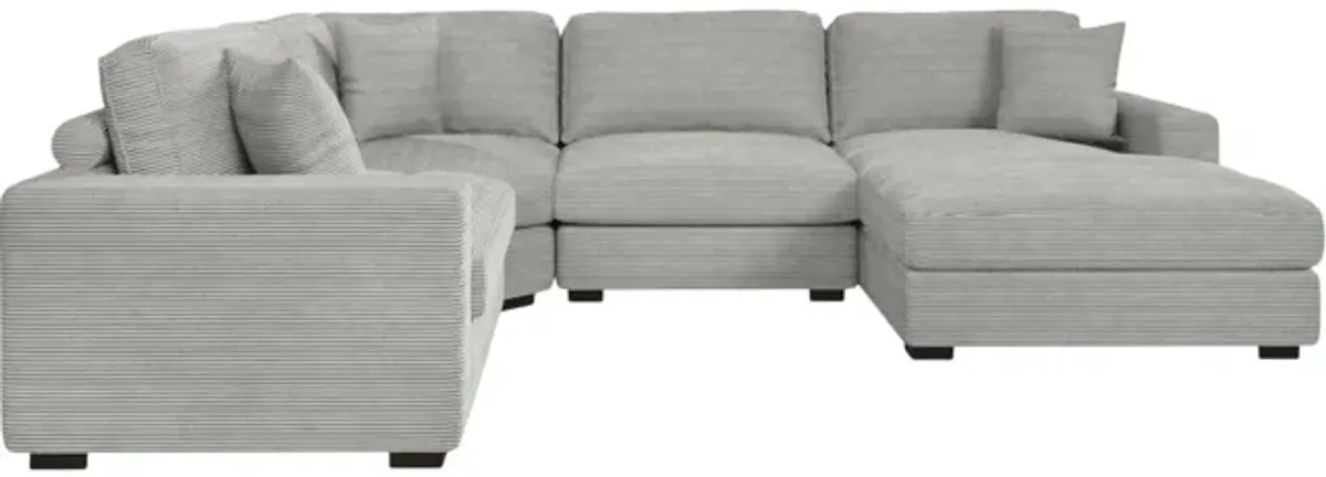 Amora 4 Piece Modular Sectional with Right Chaise