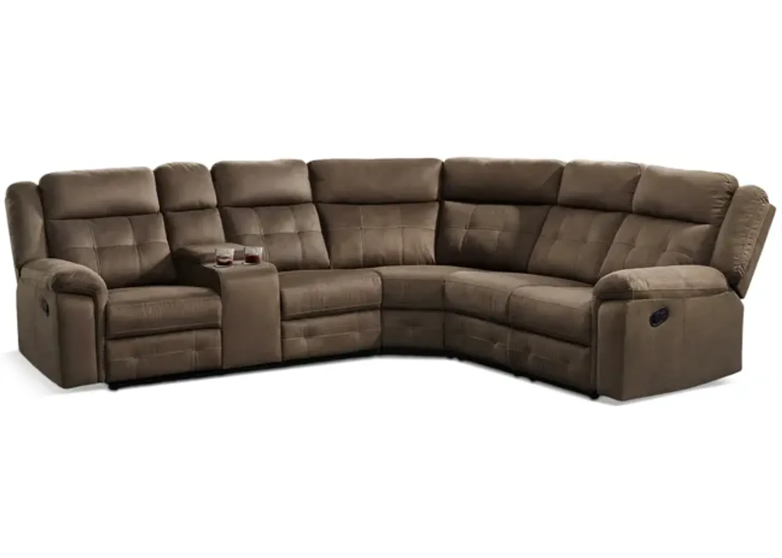 Hector Reclining Sectional - Brown