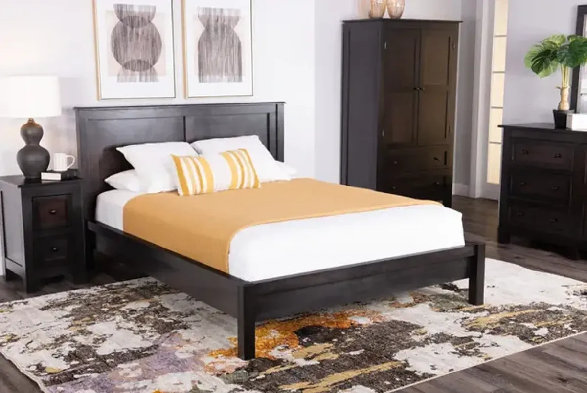 Taylor J Queen Platform Bed With 2 Drawer Nightstand