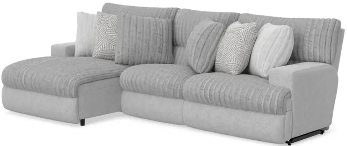 Cory 3 Piece Power Reclining Modular Sectional - Left Chaise