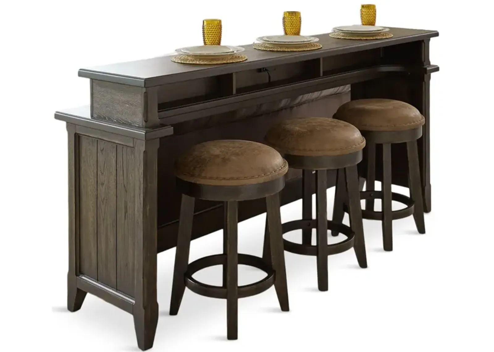 Tomah Sofa Bar Table With 3 Stools