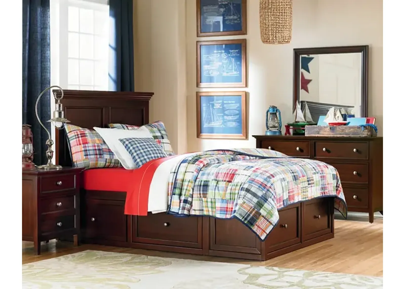 Spencer Full 4 Drawer Storage Bed Bedroom Suite