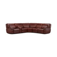 Edward 6 Piece Leather Power Reclining Sectional