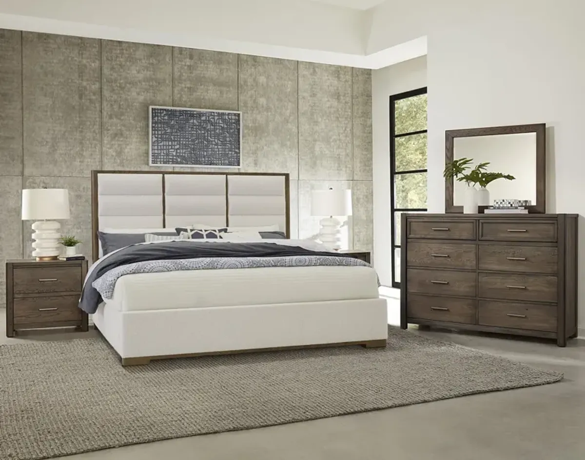 Crafted Oak King Upholstered Bedroom Suite