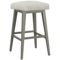 Tailormade Backless Stool With Grey Base - Brown