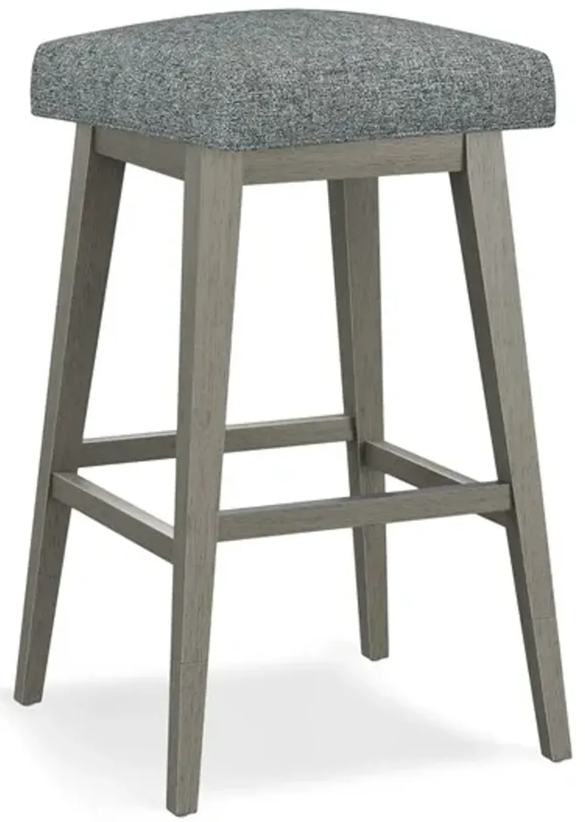 Tailormade Backless Stool With Grey Base - Grey