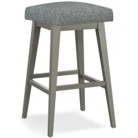 Tailormade Backless Stool With Grey Base - Grey