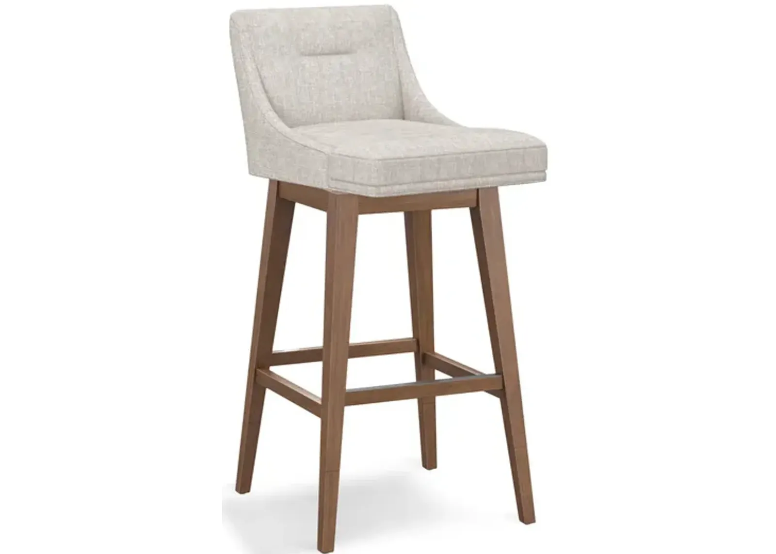 Tailormade Tapered Seat Stool With Brown Base - Brown