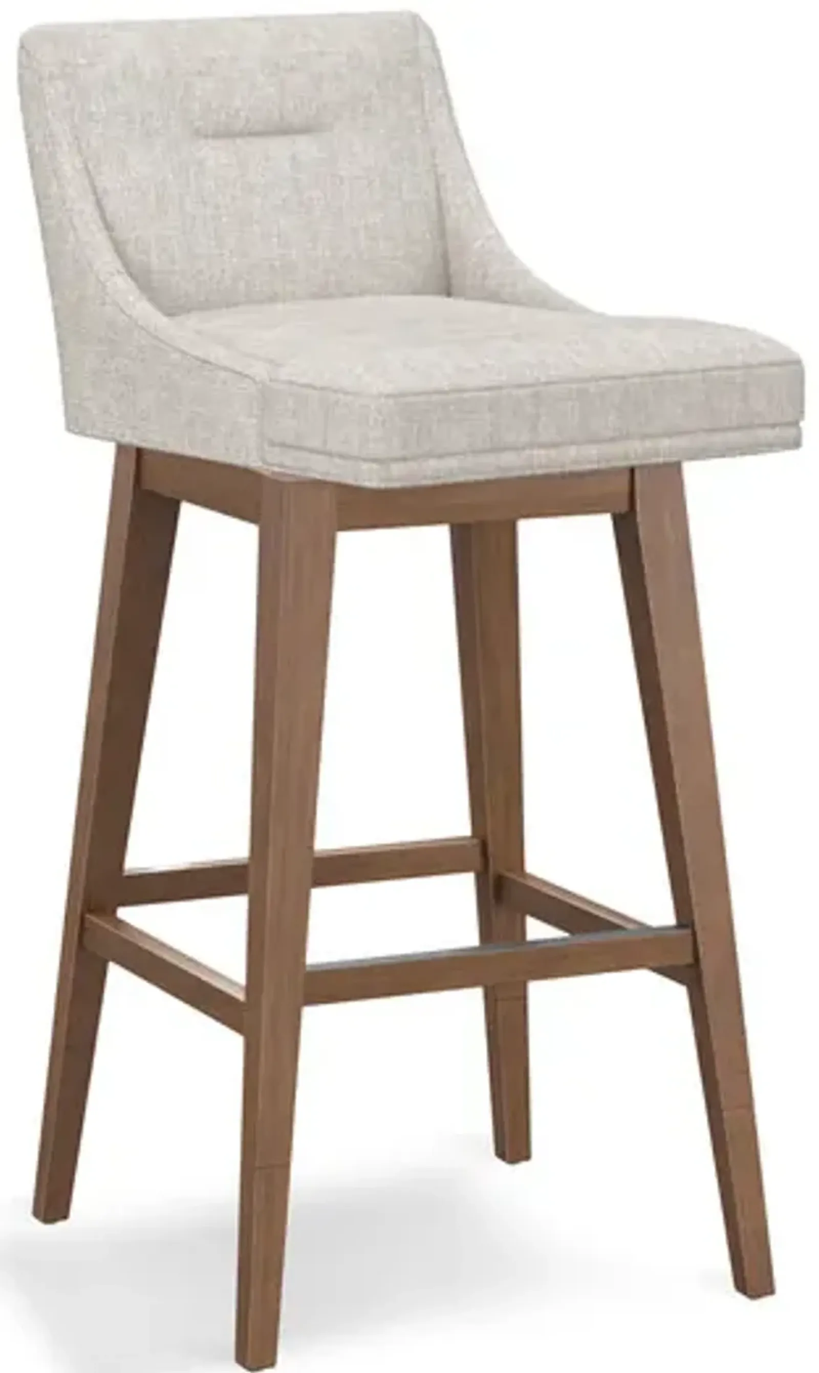 Tailormade Tapered Seat Stool With Brown Base - Brown