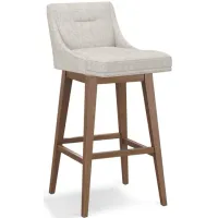Tailormade Tapered Seat Stool With Brown Base - Brown