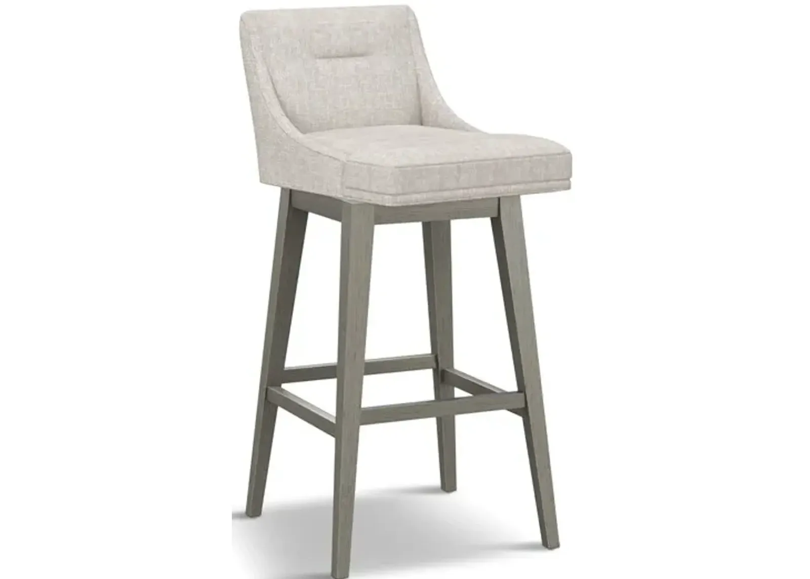 Tailormade Tapered Seat Stool With Grey Base - Brown