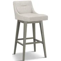 Tailormade Tapered Seat Stool With Grey Base - Brown