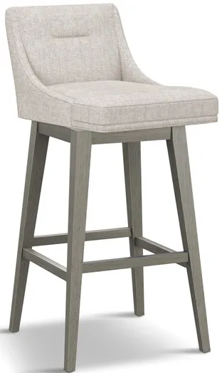 Tailormade Tapered Seat Stool With Grey Base - Brown