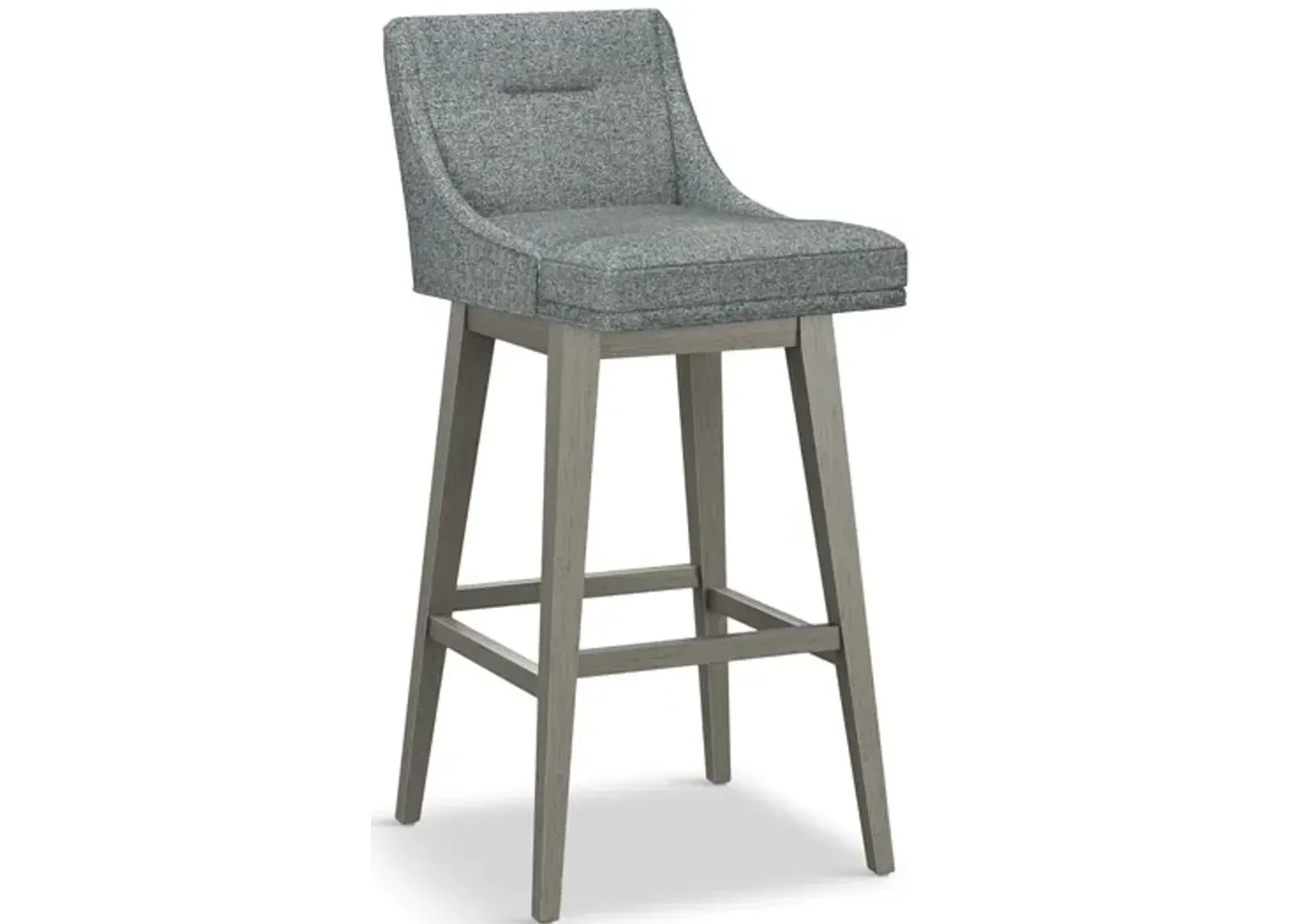 Tailormade Tapered Seat Stool With Grey Base - Grey