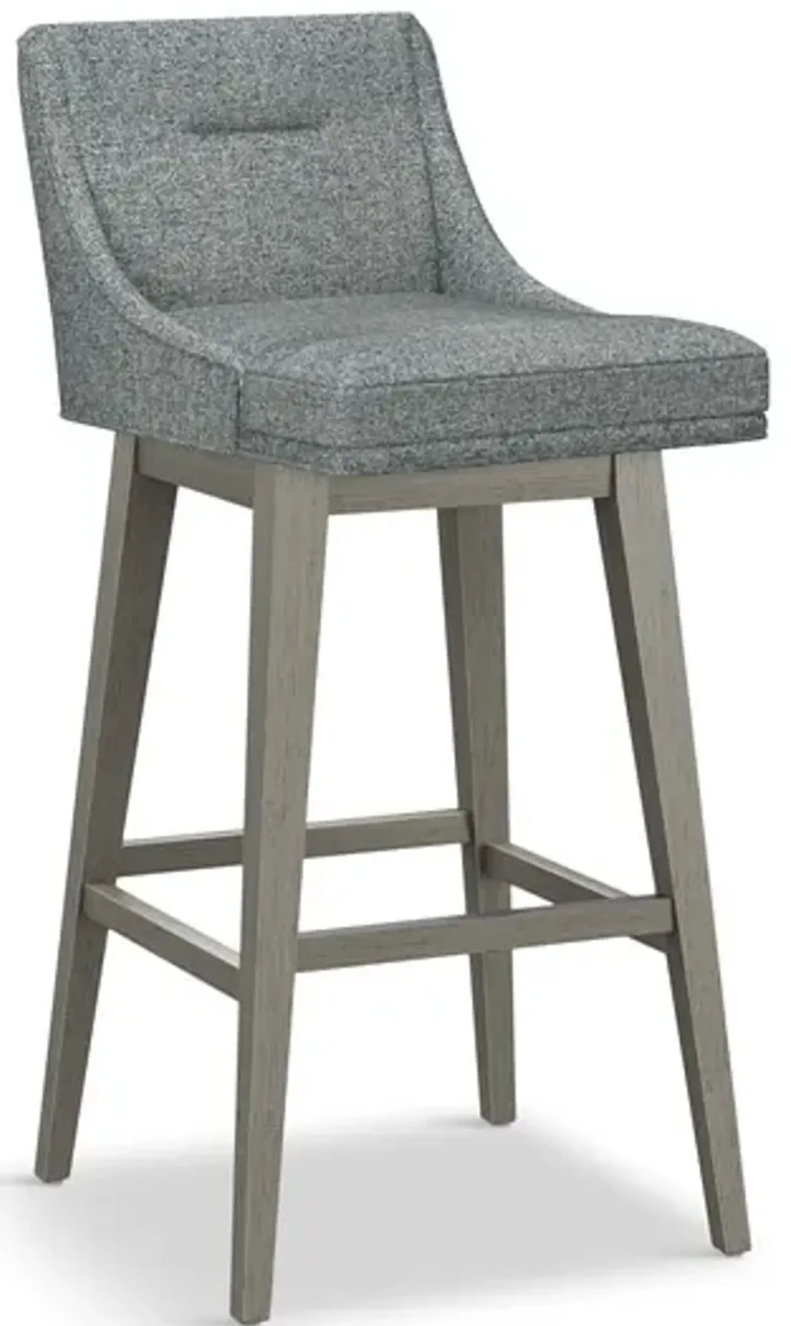 Tailormade Tapered Seat Stool With Grey Base - Grey