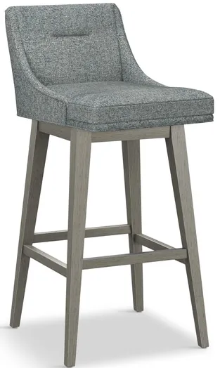 Tailormade Tapered Seat Stool With Grey Base - Grey