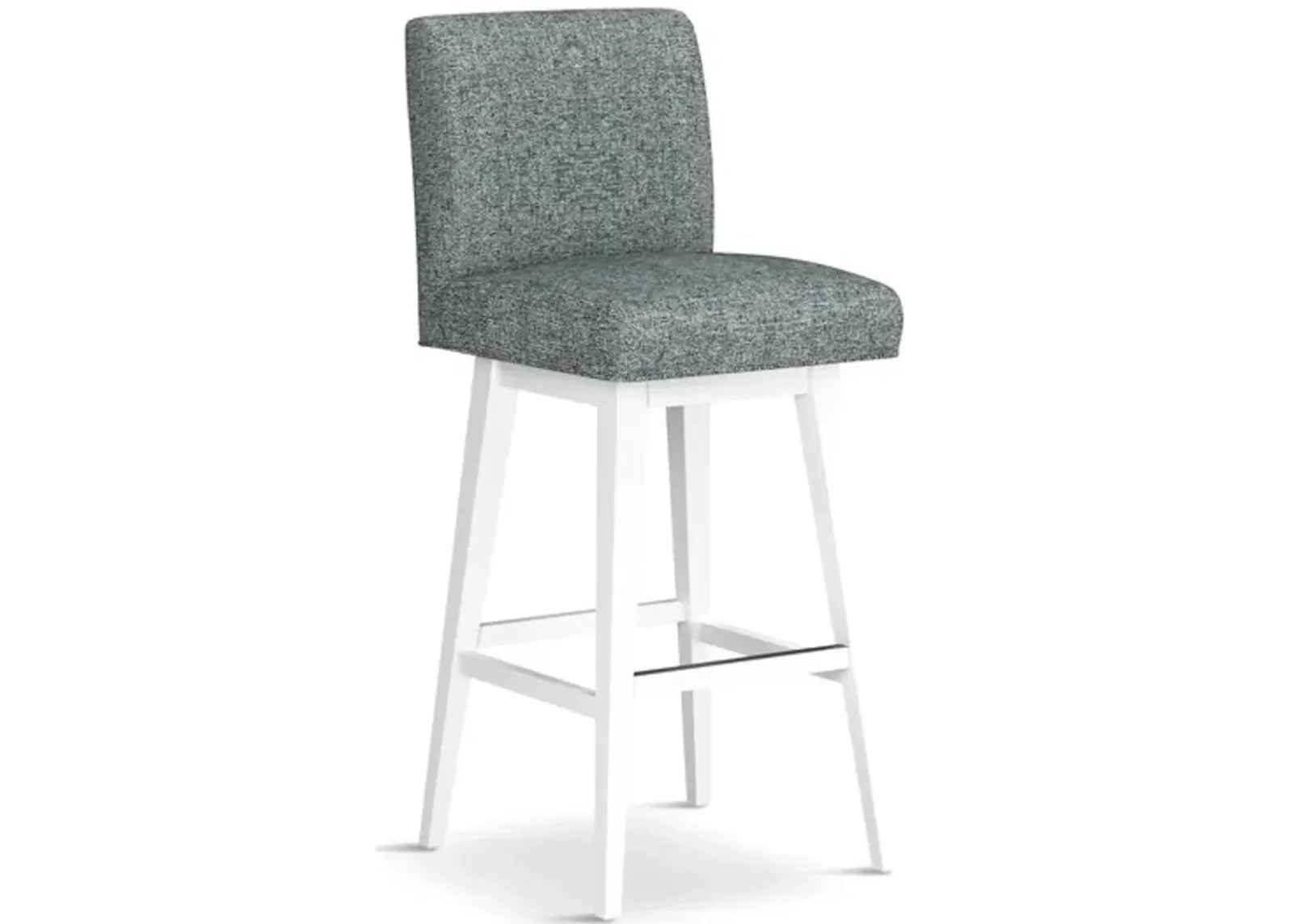 Tailormade Parsons Stool With White Base - Grey