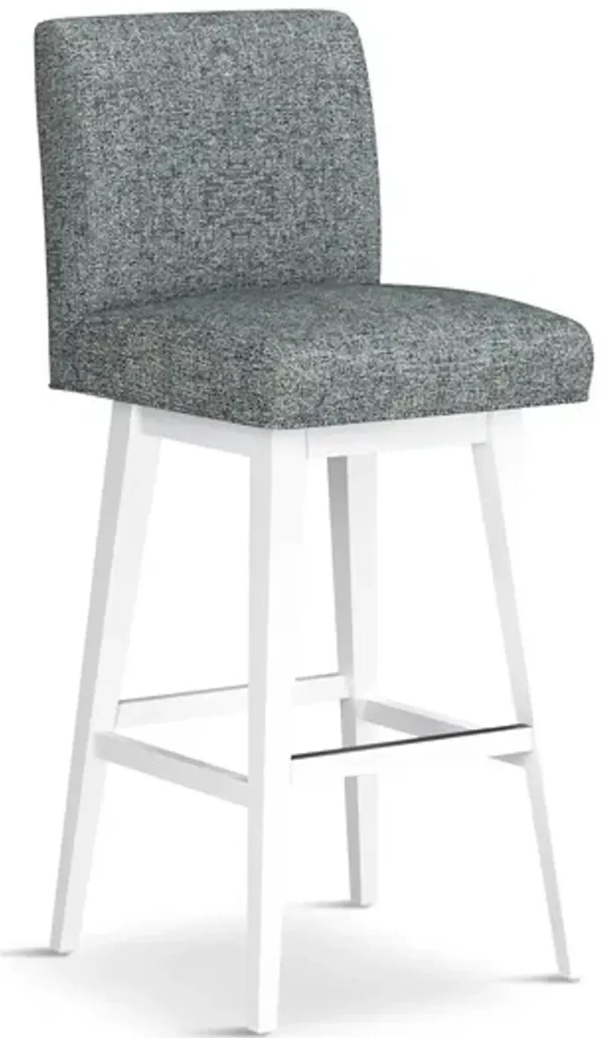 Tailormade Parsons Stool With White Base - Grey