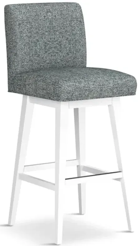 Tailormade Parsons Stool With White Base - Grey