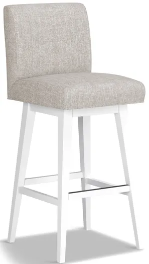 Tailormade Parsons Stool With White Base - Brown
