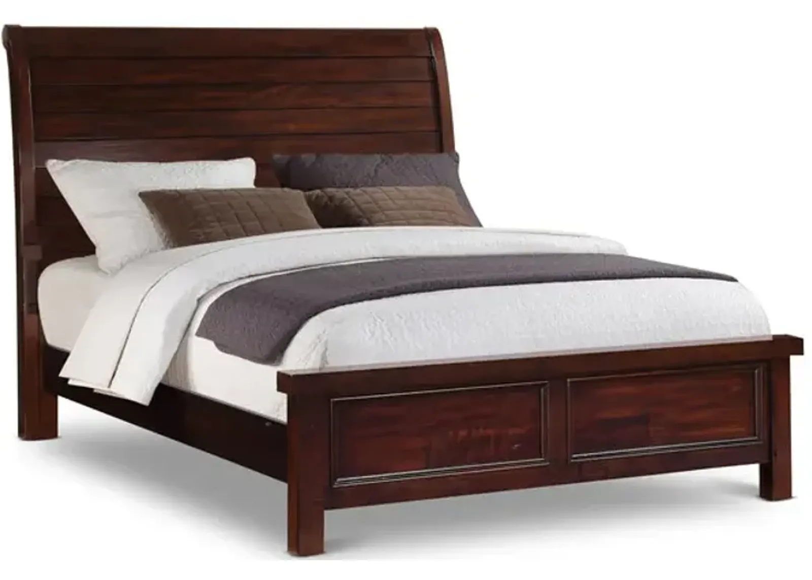 Delray Full Sleigh Bed - Dark