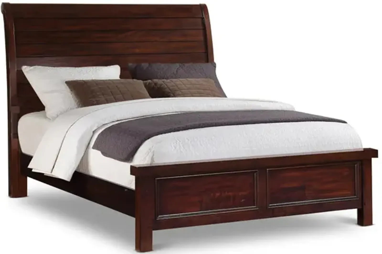 Delray Full Sleigh Bed - Dark