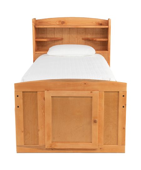 Bunkhouse Palomino Full Captain Bed with 1 Side Storage - Cinnamon