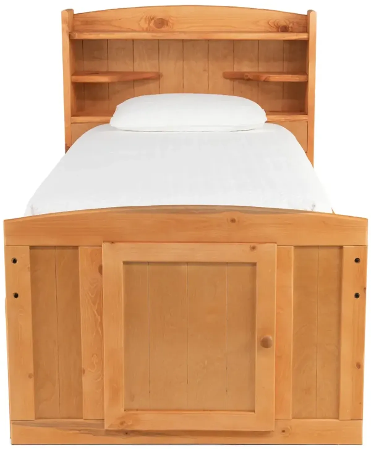 Bunkhouse Palomino Full Captain Bed with 1 Side Storage - Cinnamon