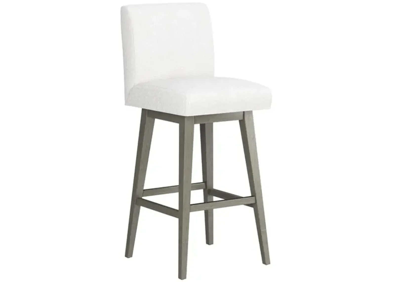 Tailormade Parsons Stool With Grey Base - White