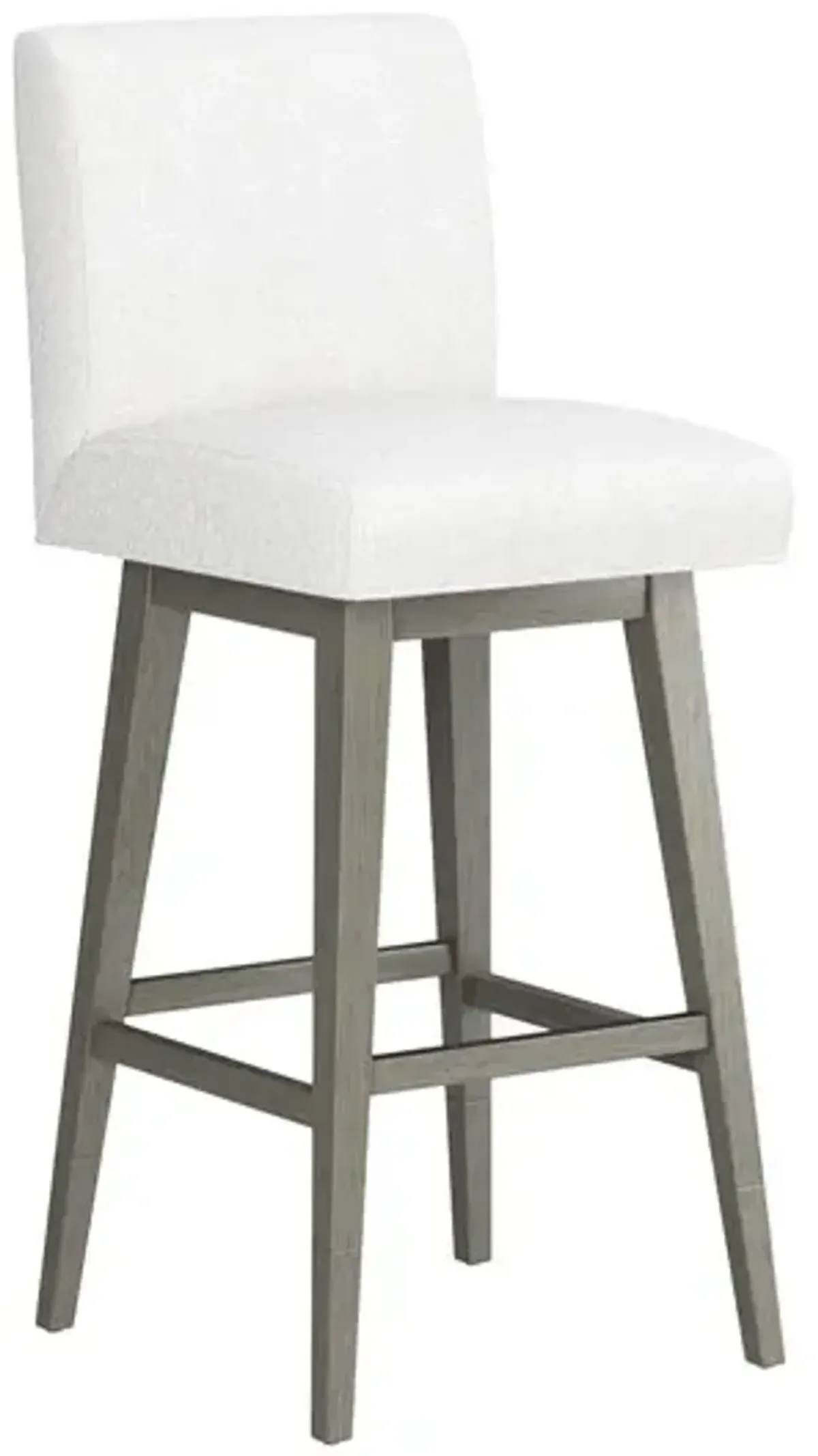 Tailormade Parsons Stool With Grey Base - White