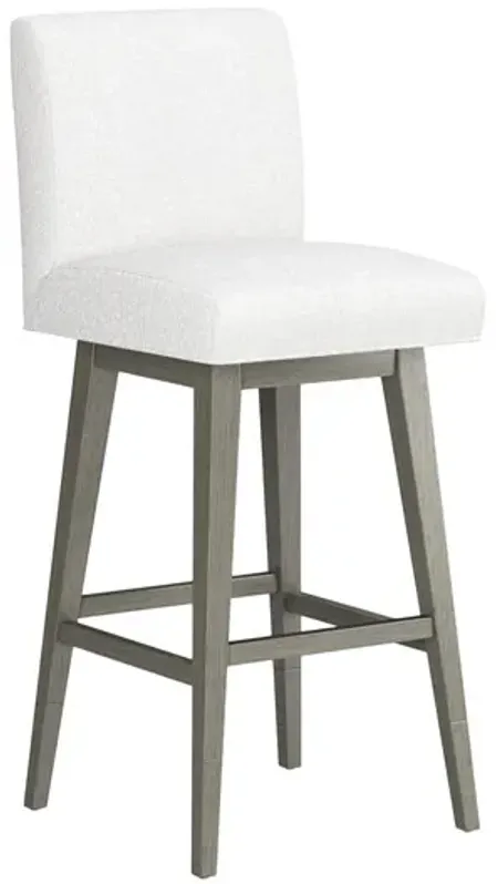 Tailormade Parsons Stool With Grey Base - White