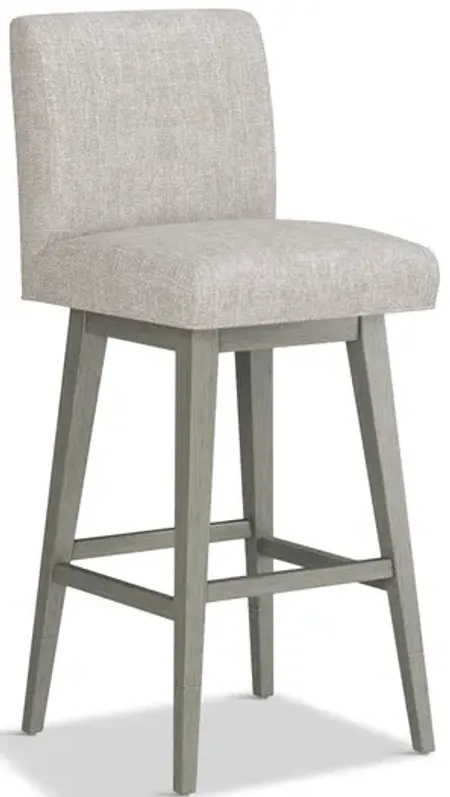 Tailormade Parsons Stool With Grey Base - Brown