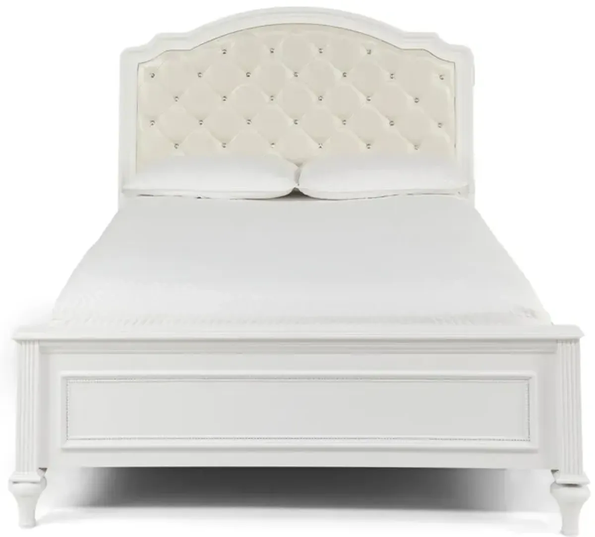 Chantilly Full Upholstered Bed - White