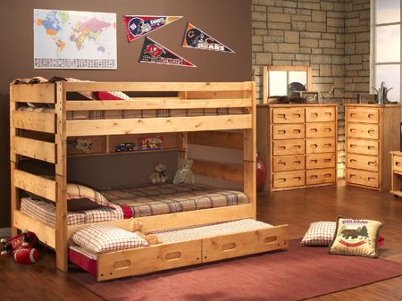 Bunkhouse Montana Sky Full Full Bunk Bed With Trundle