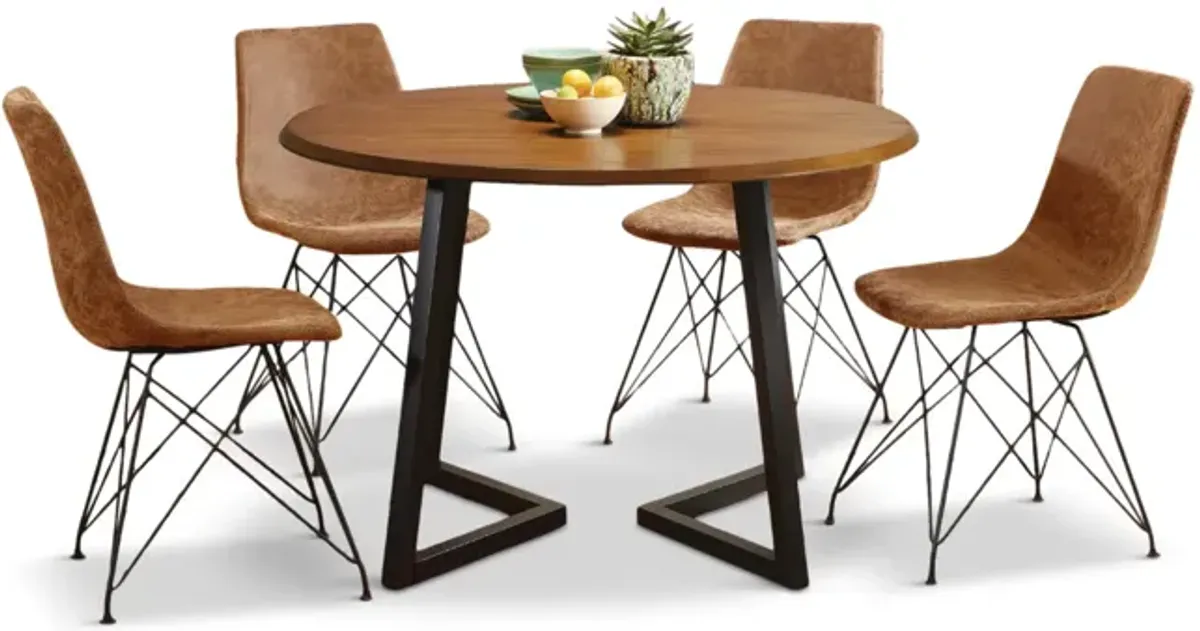 Trenton Round Dining Table With 4 Chairs