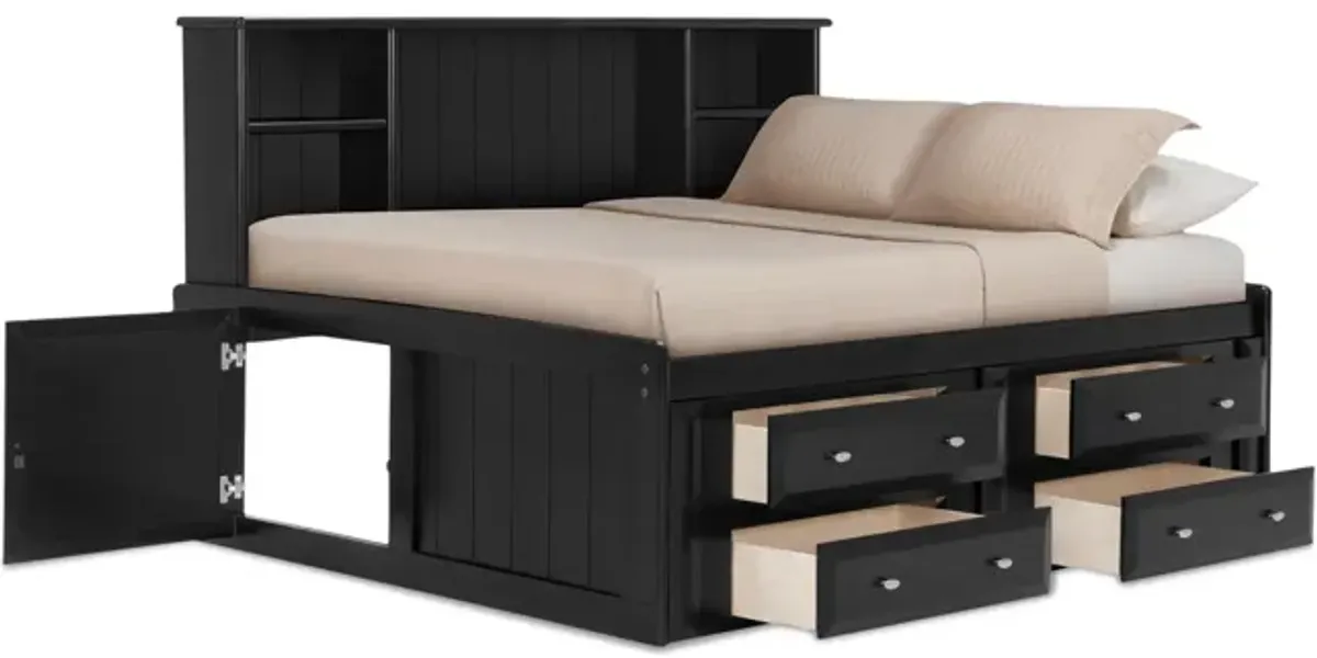 Laguna Full Roomsaver Bed - Black Cherry