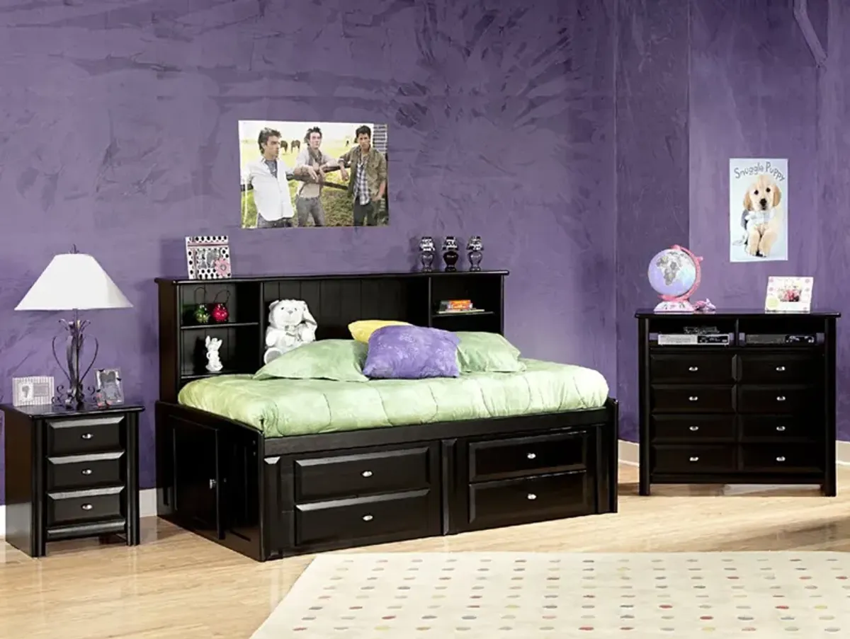 Laguna Full Roomsaver Bed - Black Cherry