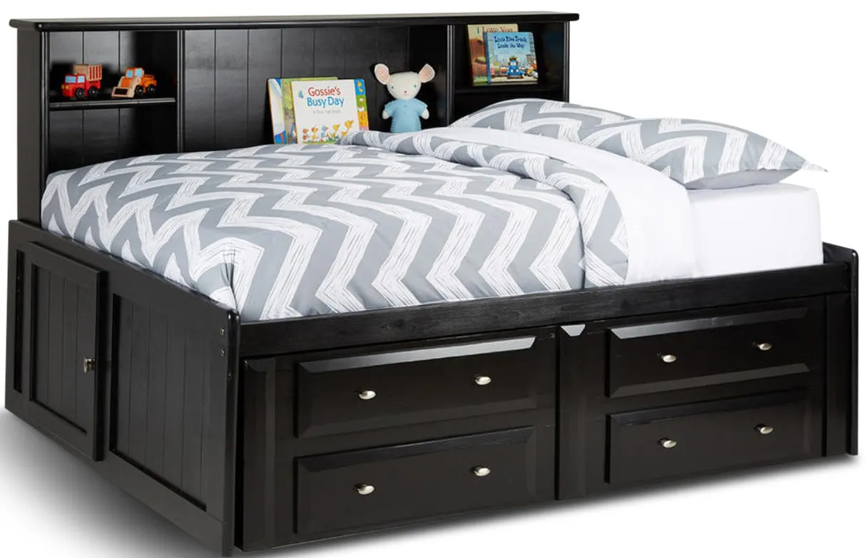 Laguna Full Roomsaver Bed - Black Cherry