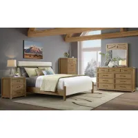 Bozeman King Upholstered Bedroom Suite with 3 Drawer Nightstand
