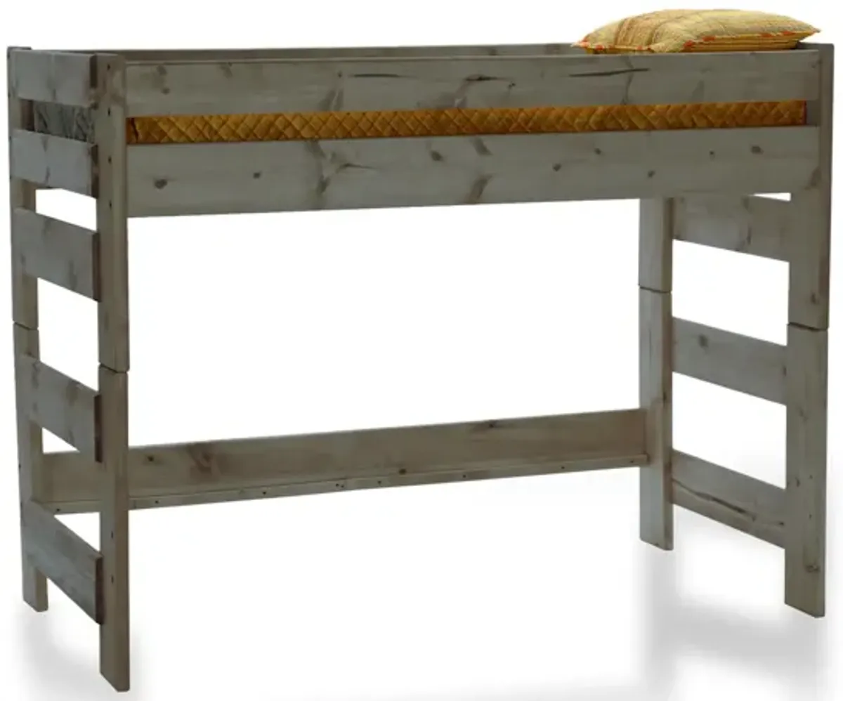 Bunkhouse Wrangler Twin Loft Bed - Driftwood