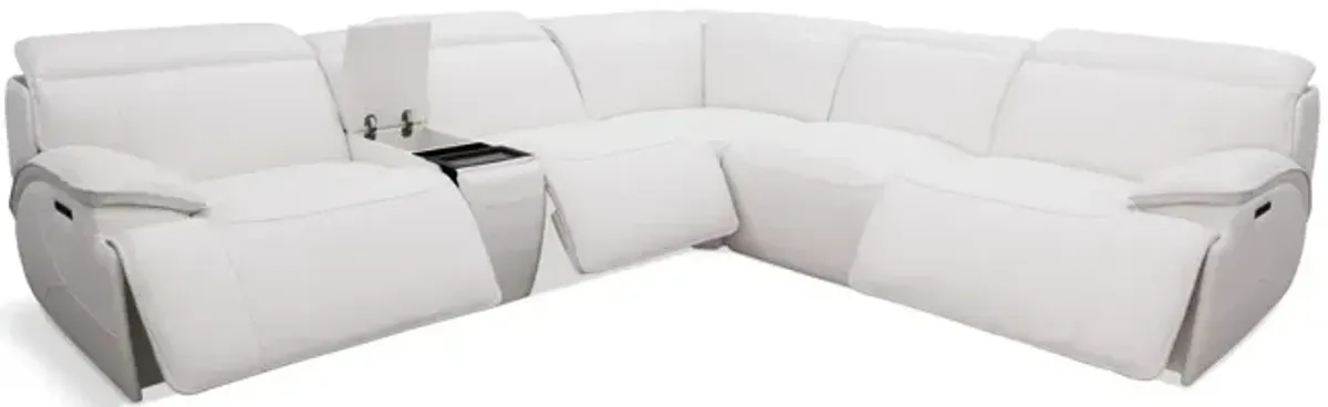 Tampa 6 Piece Leather Modular Sectional